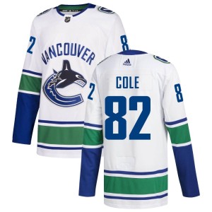 Ian Cole Men's Adidas Vancouver Canucks Authentic White zied Away Jersey