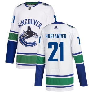Nils Hoglander Men's Adidas Vancouver Canucks Authentic White zied Away Jersey
