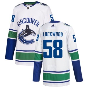 William Lockwood Men's Adidas Vancouver Canucks Authentic White zied Away Jersey