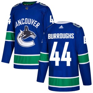 Kyle Burroughs Youth Adidas Vancouver Canucks Authentic Blue Home Jersey