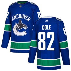 Ian Cole Youth Adidas Vancouver Canucks Authentic Blue Home Jersey