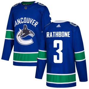 Jack Rathbone Youth Adidas Vancouver Canucks Authentic Blue Home Jersey