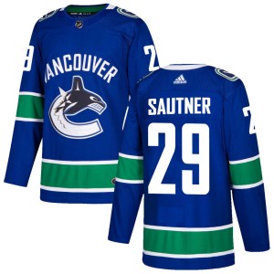 Ashton Sautner Youth Adidas Vancouver Canucks Authentic Blue Home Jersey