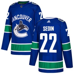 Daniel Sedin Youth Adidas Vancouver Canucks Authentic Blue Home Jersey