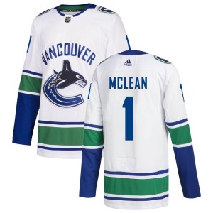 Kirk Mclean Youth Adidas Vancouver Canucks Authentic White Away Jersey