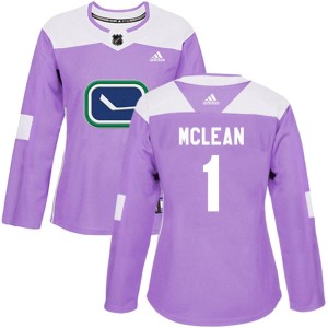 Kirk Mclean Women's Adidas Vancouver Canucks Authentic Purple Fights Cancer Practice Jersey