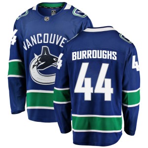 Kyle Burroughs Youth Fanatics Branded Vancouver Canucks Breakaway Blue Home Jersey