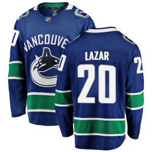 Curtis Lazar Youth Fanatics Branded Vancouver Canucks Breakaway Blue Home Jersey