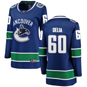 Collin Delia Women's Fanatics Branded Vancouver Canucks Breakaway Blue Home Jersey