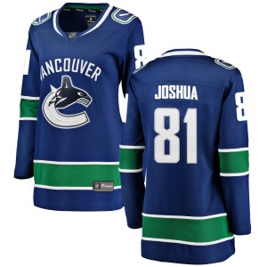 Dakota Joshua Women's Fanatics Branded Vancouver Canucks Breakaway Blue Home Jersey