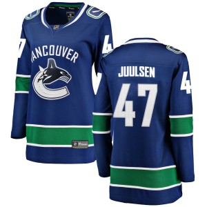 Noah Juulsen Women's Fanatics Branded Vancouver Canucks Breakaway Blue Home Jersey