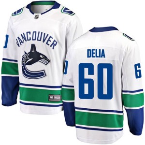 Collin Delia Youth Fanatics Branded Vancouver Canucks Breakaway White Away Jersey