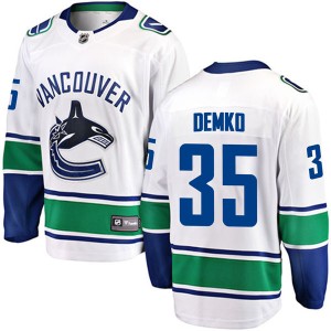 Thatcher Demko Youth Fanatics Branded Vancouver Canucks Breakaway White Away Jersey