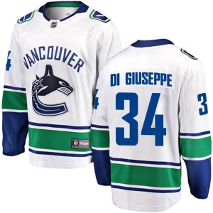 Phillip Di Giuseppe Youth Fanatics Branded Vancouver Canucks Breakaway White Away Jersey