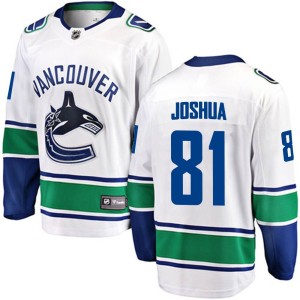 Dakota Joshua Youth Fanatics Branded Vancouver Canucks Breakaway White Away Jersey