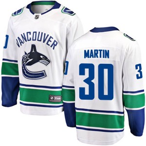 Spencer Martin Youth Fanatics Branded Vancouver Canucks Breakaway White Away Jersey