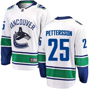 Elias Pettersson Youth Fanatics Branded Vancouver Canucks Breakaway White Away Jersey
