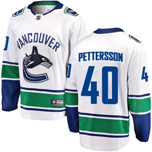 Elias Pettersson Youth Fanatics Branded Vancouver Canucks Breakaway White Away Jersey