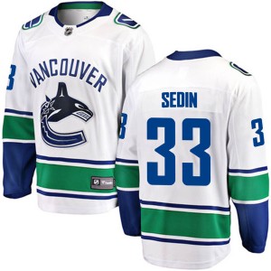 Henrik Sedin Youth Fanatics Branded Vancouver Canucks Breakaway White Away Jersey