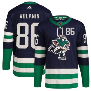 Christian Wolanin Youth Adidas Vancouver Canucks Authentic Navy Reverse Retro 2.0 Jersey