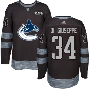 Phillip Di Giuseppe Youth Vancouver Canucks Authentic Black 1917-2017 100th Anniversary Jersey