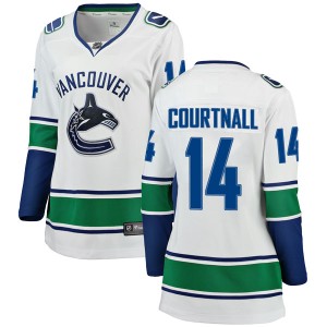 Geoff Courtnall Women's Fanatics Branded Vancouver Canucks Breakaway White Away Jersey