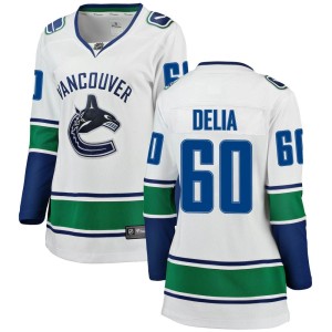Collin Delia Women's Fanatics Branded Vancouver Canucks Breakaway White Away Jersey