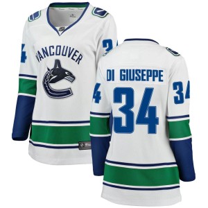 Phillip Di Giuseppe Women's Fanatics Branded Vancouver Canucks Breakaway White Away Jersey