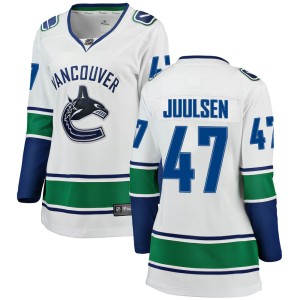 Noah Juulsen Women's Fanatics Branded Vancouver Canucks Breakaway White Away Jersey