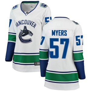 Tyler Myers Women's Fanatics Branded Vancouver Canucks Breakaway White Away Jersey
