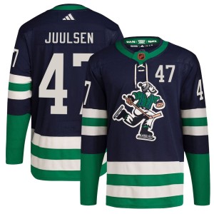 Noah Juulsen Men's Adidas Vancouver Canucks Authentic Navy Reverse Retro 2.0 Jersey