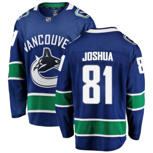 Dakota Joshua Men's Fanatics Branded Vancouver Canucks Breakaway Blue Home Jersey