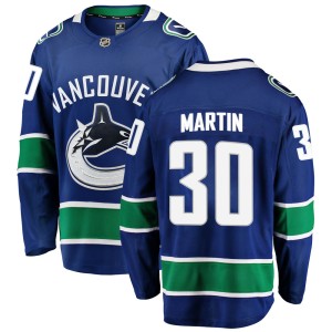Spencer Martin Men's Fanatics Branded Vancouver Canucks Breakaway Blue Home Jersey