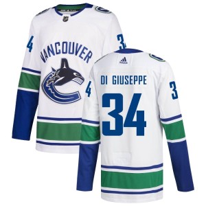 Phillip Di Giuseppe Men's Adidas Vancouver Canucks Authentic White zied Away Jersey