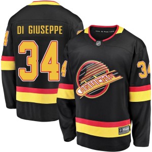 Phillip Di Giuseppe Men's Fanatics Branded Vancouver Canucks Premier Black Breakaway 2019/20 Flying Skate Jersey