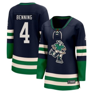 Jim Benning Women's Fanatics Branded Vancouver Canucks Breakaway Navy Special Edition 2.0 Jersey