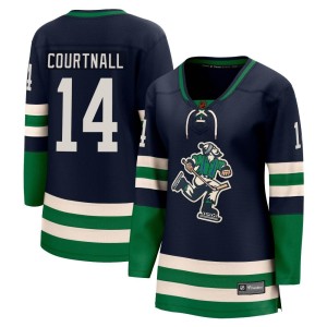 Geoff Courtnall Women's Fanatics Branded Vancouver Canucks Breakaway Navy Special Edition 2.0 Jersey