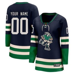 Custom Women's Fanatics Branded Vancouver Canucks Breakaway Navy Custom Special Edition 2.0 Jersey