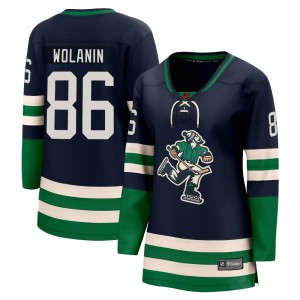 Christian Wolanin Women's Fanatics Branded Vancouver Canucks Breakaway Navy Special Edition 2.0 Jersey