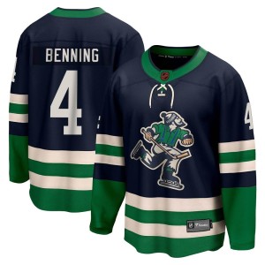 Jim Benning Youth Fanatics Branded Vancouver Canucks Breakaway Navy Special Edition 2.0 Jersey