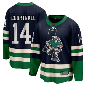 Geoff Courtnall Youth Fanatics Branded Vancouver Canucks Breakaway Navy Special Edition 2.0 Jersey