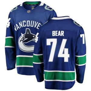 Ethan Bear Youth Fanatics Branded Vancouver Canucks Breakaway Blue Home Jersey