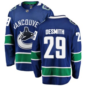 Casey DeSmith Youth Fanatics Branded Vancouver Canucks Breakaway Blue Home Jersey