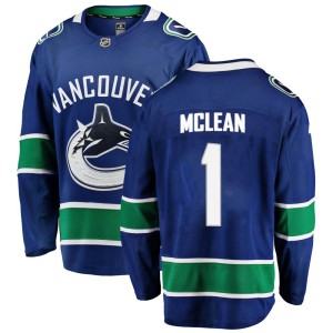 Kirk Mclean Youth Fanatics Branded Vancouver Canucks Breakaway Blue Home Jersey